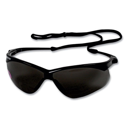 Image of KleenGuard V60 Nemesis Rx Reader Safety Glasses, Black Frame, Smoke Lens, +2.5 Diopter Strength, 6/Box