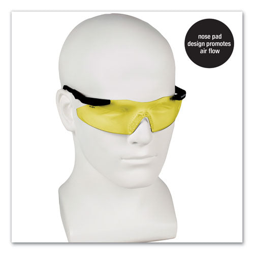 Image of Smith & Wesson® Magnum 3G Safety Eyewear, Black Frame, Yellow/Amber Lens, 12/Box