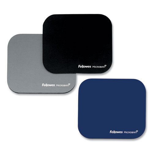 Image of Fellowes® Mouse Pad with Microban Protection, 9 x 8, Black