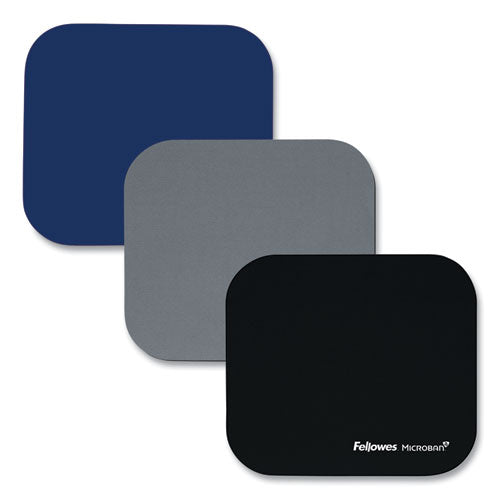 Image of Fellowes® Mouse Pad with Microban Protection, 9 x 8, Navy
