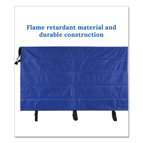 Image of Carson-Dellosa Education Border Storage Pocket Chart, 41" x 24.5", Blue/Clear