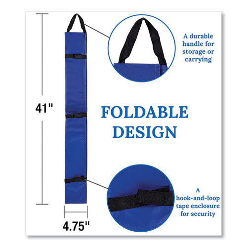 Image of Carson-Dellosa Education Border Storage Pocket Chart, 41" x 24.5", Blue/Clear