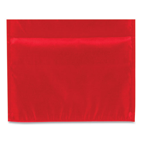Image of Carson-Dellosa Education Storage Pocket Chart, 10 Pockets, Hanger Grommets, 14 X 47, Red