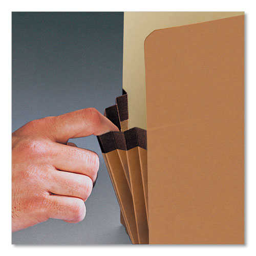 Image of Smead Redrope Drop Front File Pockets, 5.25" Expansion, Legal Size, Redrope, 50/box