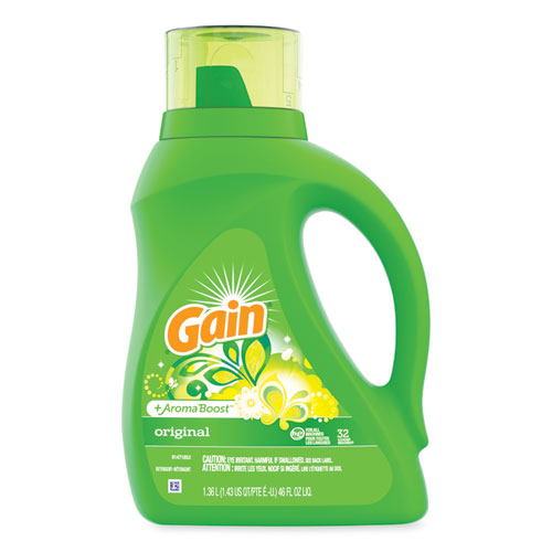 Image of Gain® Liquid Laundry Detergent, Gain Original Scent, 46 Oz Bottle, 6/carton