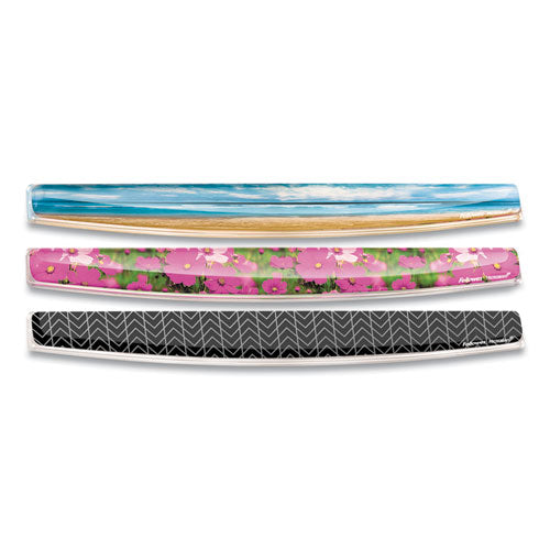 Image of Fellowes® Photo Gel Keyboard Wrist Rest with Microban Protection, 18.56 x 2.31, Sandy Beach Design
