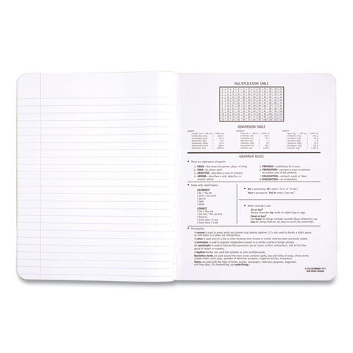 Image of Mead® Composition Book, Wide/Legal Rule, Black Cover, (100) 9.75 x 7.5 Sheets