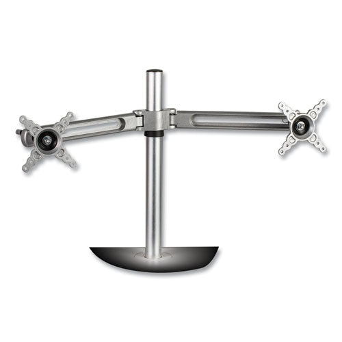 Image of Fellowes® Lotus Dual Monitor Arm Kit, For 26" Monitors, Silver, Supports 13 Lb