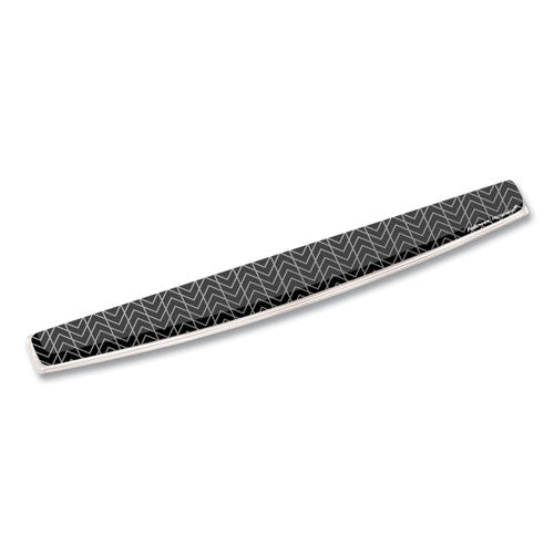 Image of Fellowes® Photo Gel Keyboard Wrist Rest with Microban Protection, 18.5 x 2.31, Chevron Design