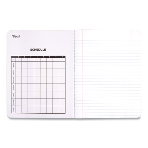 Image of Mead® Composition Book, Wide/Legal Rule, Black Cover, (100) 9.75 x 7.5 Sheets