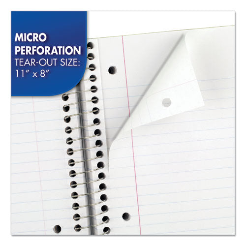 Image of Mead® Spiral Notebook, 1-Subject, Medium/College Rule, Randomly Assorted Cover Color, (100) 11 x 8 Sheets