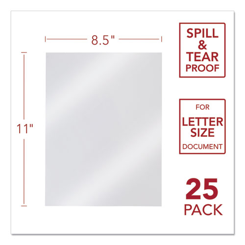 Image of GBC® Design View Poly Presentation Covers for Binding Systems, Frost, 11 x 8.5, Unpunched, 25/Pack