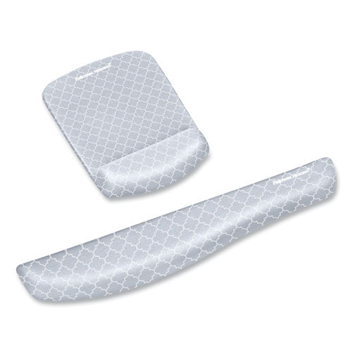 Image of Fellowes® PlushTouch Keyboard Wrist Rest, 18.12 x 3.19, Lattice Design