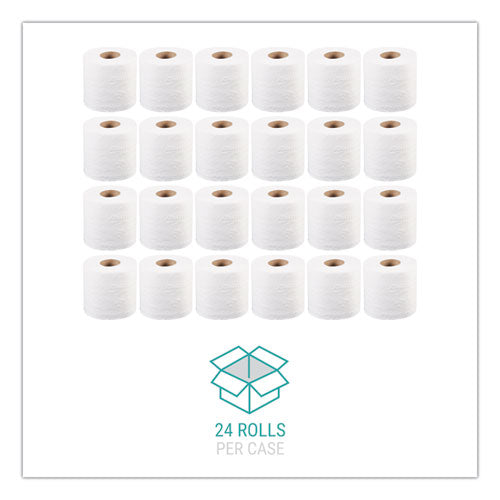 Image of Windsoft® Bath Tissue, Septic Safe, Individually Wrapped Rolls, 2-Ply, White, 400 Sheets/Roll, 24 Rolls/Carton