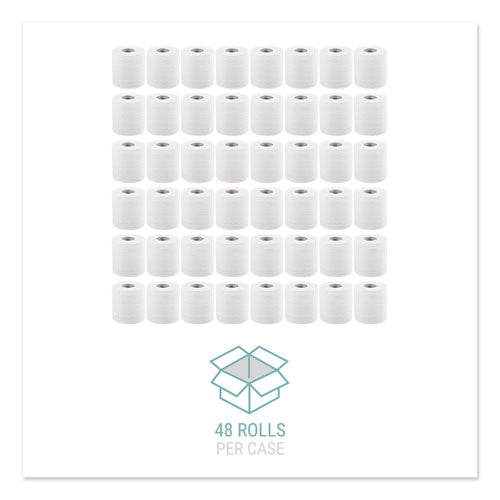 Image of Windsoft® Bath Tissue, Septic Safe, Individually Wrapped Rolls, 2-Ply, White, 500 Sheets/Roll, 48 Rolls/Carton