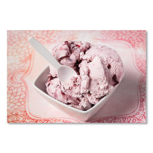 Image of AmerCareRoyal® Polystyrene Taster Spoons, Plastic, 3", White, 3,000/Carton