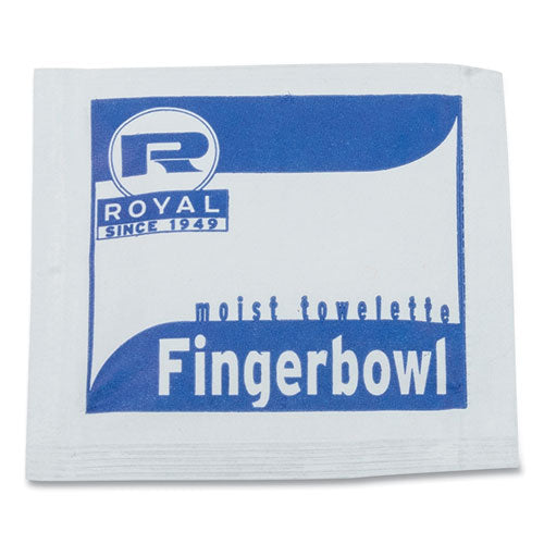 Image of AmerCareRoyal® Moist Towelettes, Individually Wrapped, 4 x 6, Lemon Scent, White, 1,000/Carton