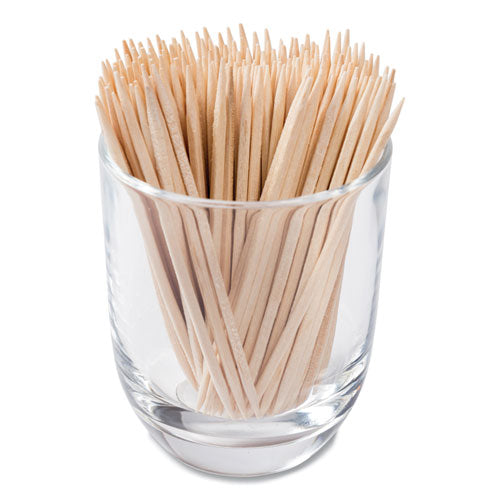 Image of AmerCareRoyal® Square Wood Toothpicks, 2.75", Natural, 800/box, 24 Boxes/carton