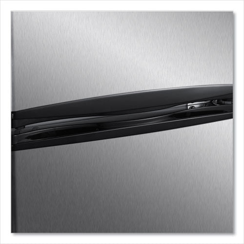 Image of Avanti Counter-Height 3.1 Cu. Ft Two-Door Refrigerator/freezer, Black/stainless Steel