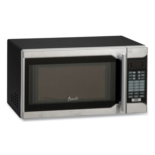 Image of Avanti 0.7 Cu.ft Capacity Microwave Oven, 700 Watts, Black/Stainless Steel