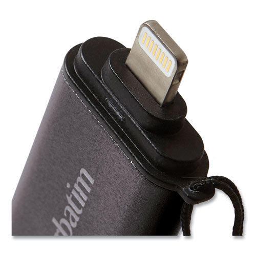 Image of Verbatim® Store 'n' Go Dual Usb 3.0 Flash Drive For Apple Lightning Devices, 32 Gb, Graphite