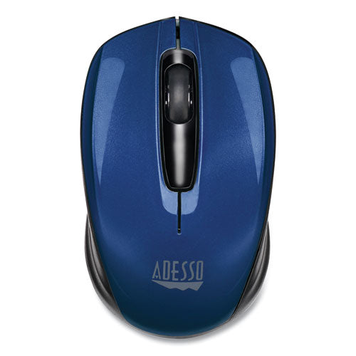 Image of Adesso Imouse S50 Wireless Mini Mouse, 2.4 Ghz Frequency/33 Ft Wireless Range, Left/right Hand Use, Blue