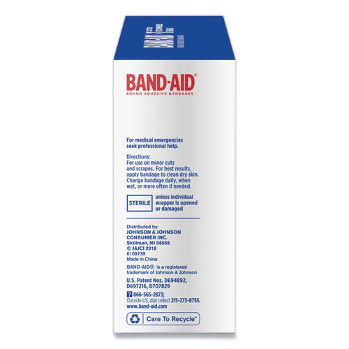 Image of BAND-AID® Flexible Fabric Adhesive Bandages, 1 X 3, 100/box