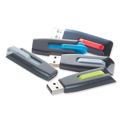 Image of Verbatim® Store 'n' Go V3 Usb 3.0 Drive, 128 Gb, Black/gray
