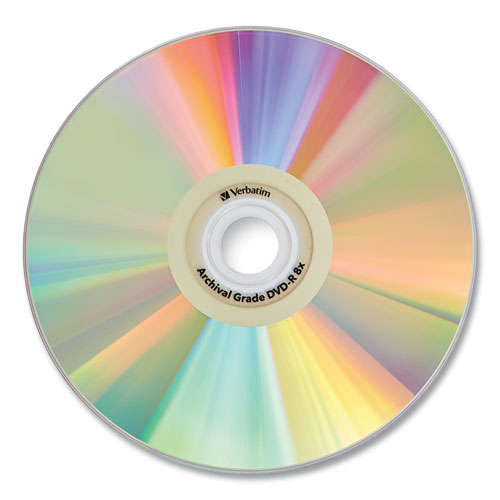 Image of Verbatim® UltraLife Gold Archival Grade DVD-R, 4.7 GB, 16x, Spindle, Gold, 50/Pack
