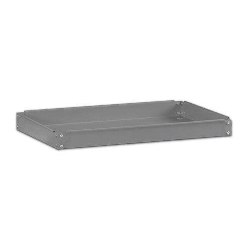 Image of Tennsco Two-Shelf Metal Cart, Metal, 2 Shelves, 500 lb Capacity, 24" x 36" x 32", Gray