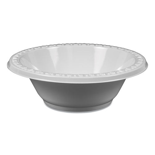 Image of Tablemate® Plastic Dinnerware, Bowl, 5 oz, White, 125/Pack