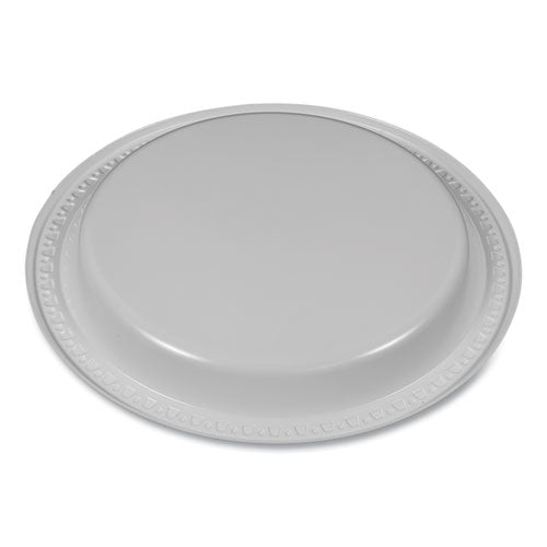 Image of Tablemate® Plastic Dinnerware, Plates, 9" Dia, White, 500/Carton