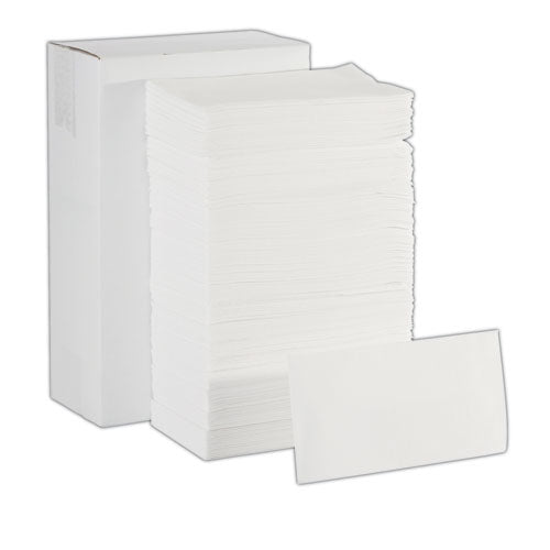 Image of Dixie® 1/6-Fold Linen Replacement Towels, 13 X 17, White, 200/box, 4 Boxes/carton