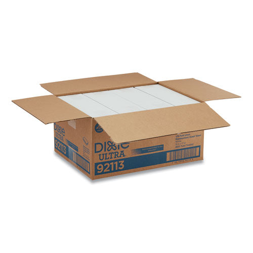 Image of Dixie® 1/6-Fold Linen Replacement Towels, 13 X 17, White, 200/box, 4 Boxes/carton
