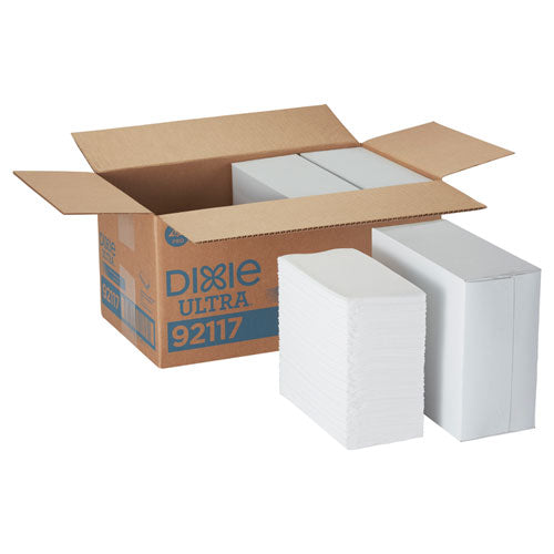 Image of Dixie® Ultra® 1/8-Fold Linen-Replacement Dinner Napkins, Two-Ply, 17 X 17, White