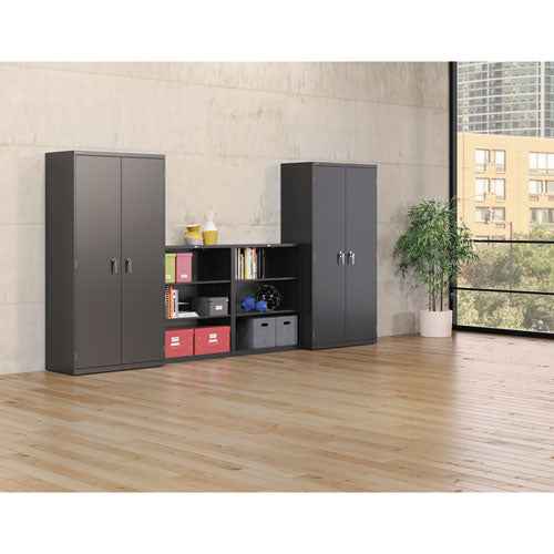 Image of HON® Assembled Storage Cabinet, 36w x 18.13d x 71.75h, Charcoal