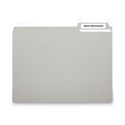Image of MACO® Cover-All Opaque File Folder Labels, Inkjet/laser Printers, 0.66 X 3.44, White, 30 Labels/sheet, 50 Sheets/box