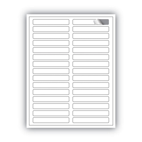 Image of MACO® Cover-All Opaque File Folder Labels, Inkjet/laser Printers, 0.66 X 3.44, White, 30 Labels/sheet, 50 Sheets/box