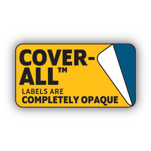 Image of MACO® Cover-All Opaque Laser/inkjet Shipping Labels, Internet Format, 5.5 X 8.5, White, 2 Labels/sheet, 100 Sheets/box