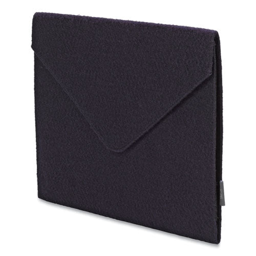 Image of Smead Soft Touch Cloth Expanding Files, 2" Expansion, 1 Section, Snap Closure, Letter Size, Dark Blue