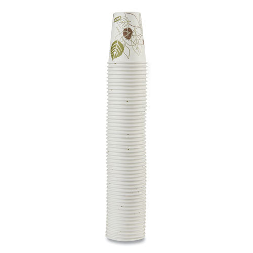 Image of Dixie® Pathways Paper Hot Cups, 8 oz, White/Brown, 50/Pack