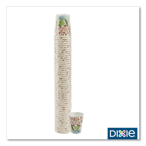 Image of Dixie® Perfectouch Paper Hot Cups, 8 Oz, Coffee Haze Design, 50/pack