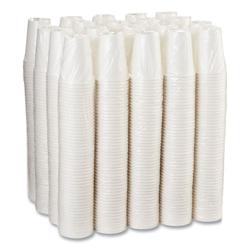 Image of Dixie® Paper Hot Cups, 12 Oz, White, 50/sleeve, 20 Sleeves/carton