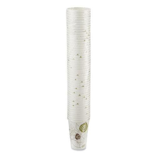 Image of Dixie® Pathways Paper Hot Cups, 16 oz, White/Brown, 50/Pack