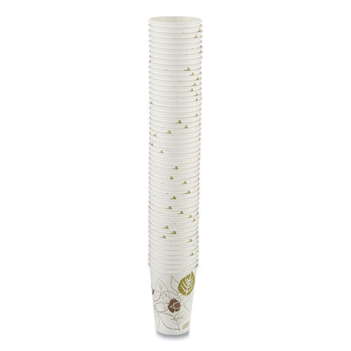 Image of Dixie® Pathways Paper Hot Cups, 16 oz, White/Brown, 50/Pack