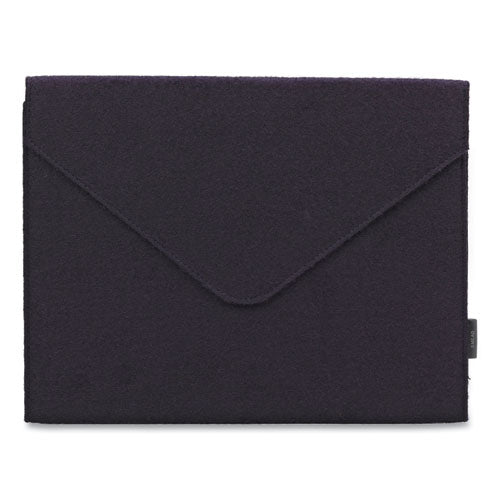Image of Smead Soft Touch Cloth Expanding Files, 2" Expansion, 1 Section, Snap Closure, Letter Size, Dark Blue