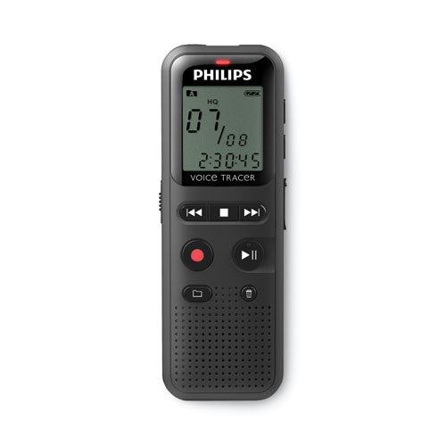 Image of Philips® Voice Tracer DVT1160 Audio Recorder, 8 GB, Gray