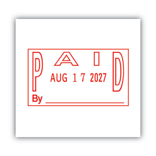 Image of COSCO 2000PLUS® Es Dater, Paid + Date, 1 X 1.81, Red