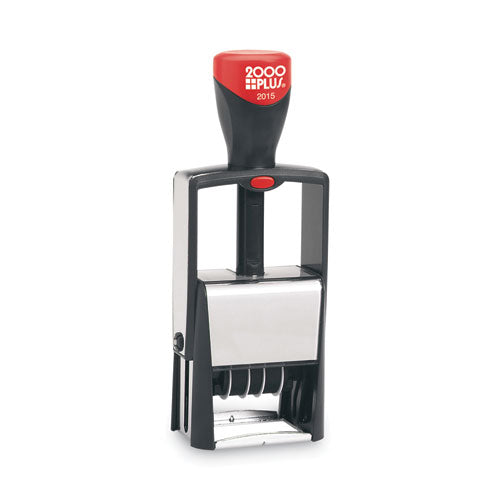 Image of COSCO 2000PLUS® Self-Inking Heavy-Duty Line Dater, 5 Years, 1.25" x 0.63", Black Ink