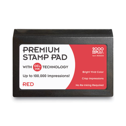 Image of COSCO Microgel Stamp Pad for 2000 PLUS, 4.25" x 2.75", Red